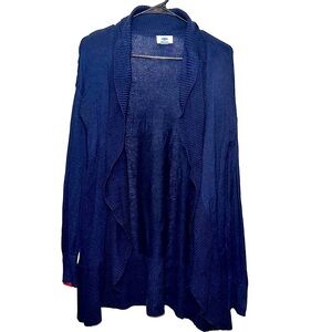 OLD NAVY Navy Blue Layered Knit Cardigan